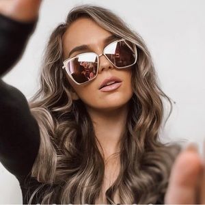 Becky Gold Flash Brown Gradient Sunglasses